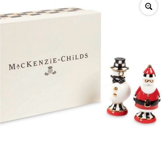MaCKENZIE CHILDS salt&pepper holiday set - Picture 1 of 4